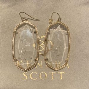 Kendra Scott clear crystal gold Danielle.